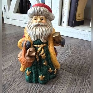 Ceramic Handpainted Santa Christmas Holiday Decor Art Old World